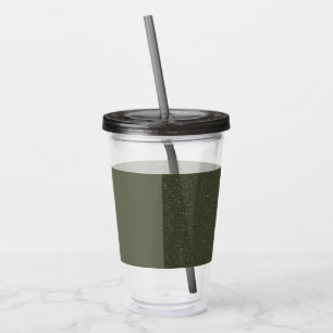 Split-Noise Moss Green Acrylic Tumbler – Customise