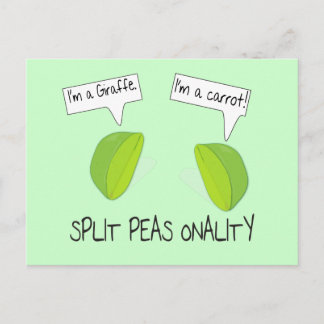 Split Peas onality Postcard