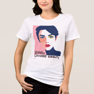 Split Persona: Bold Colour Division Tri-Blend Shirt