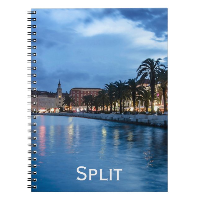 Split promenade in Croatia Notebook (Front)
