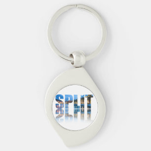 Split promenade text in Croatia Key Ring