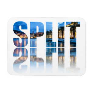Split promenade text in Croatia Magnet