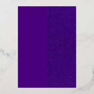 Split Purple Foil Invitation Card – Customisable