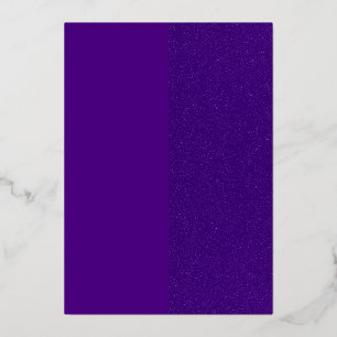 Split Purple Foil Invitation Card – Customizable