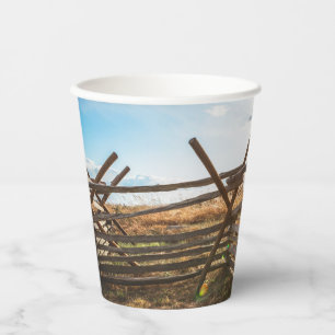 Split Rail Fence at Gettysburg Paper Cups