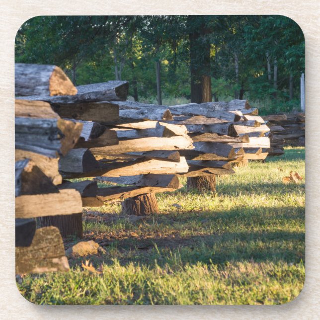 Split Rail Fence Coaster (Front)