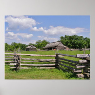 Split Rail Fence Poster