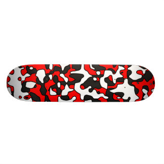 Split Red Camo Skateboard