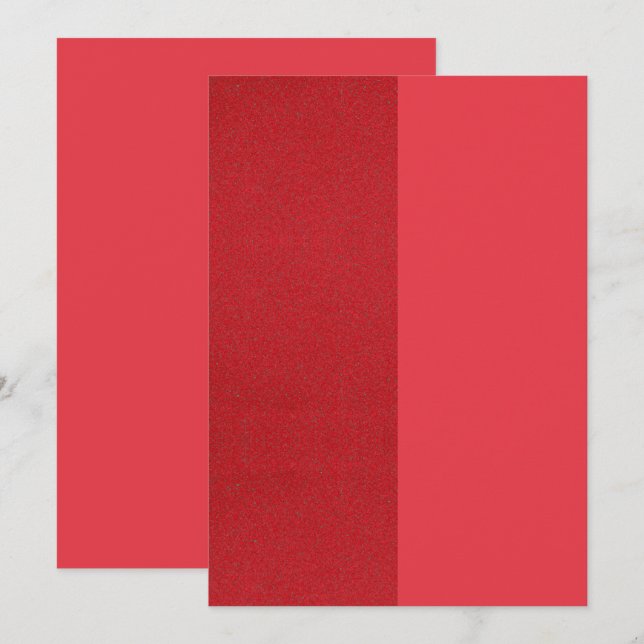 Split Red Thank You Card – Custom Bulk Option (Front/Back)