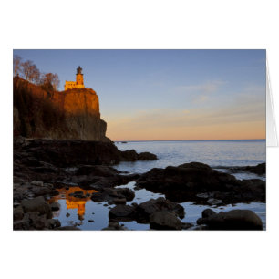 Split Rock Lighthouse at sunset near Two
