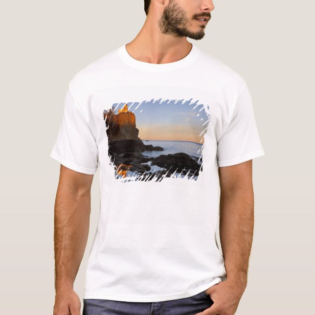 Split Rock Lighthouse at sunset near Two T-Shirt (Front)