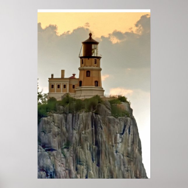 Split Rock Lighthouse Close-up Poster (Front)