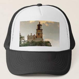 Split Rock Lighthouse Close-up Trucker Hat