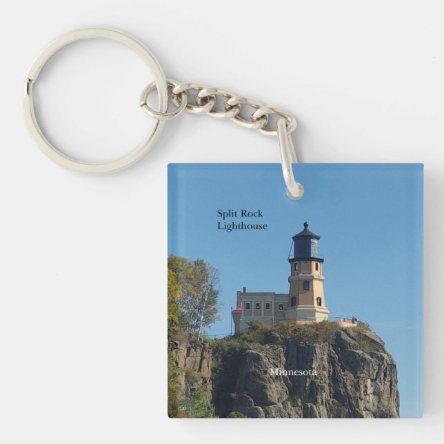 Split Rock Lighthouse doublesided key chain (Front)