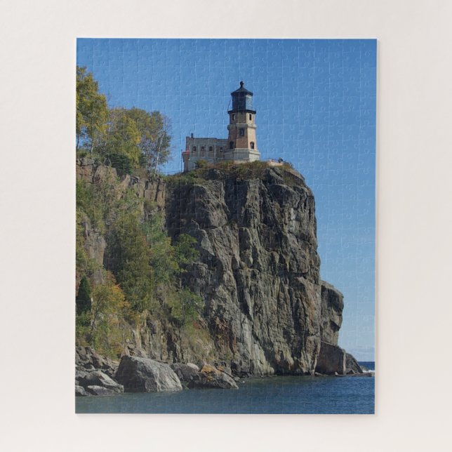 Split Rock Lighthouse from beach Jigsaw Puzzle (Vertical)