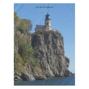 Split Rock Lighthouse from beach tablecloth