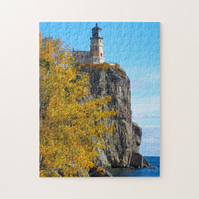 Split Rock Lighthouse Lake Superior. Jigsaw Puzzle (Vertical)