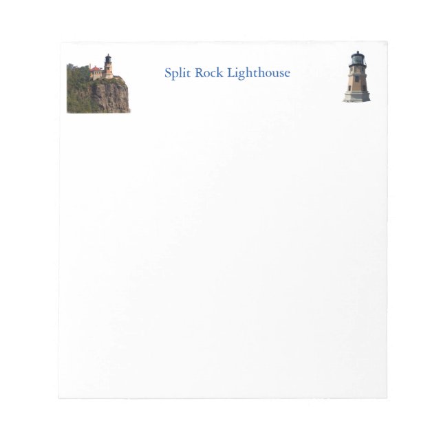 Split Rock Lighthouse notepad (Front)