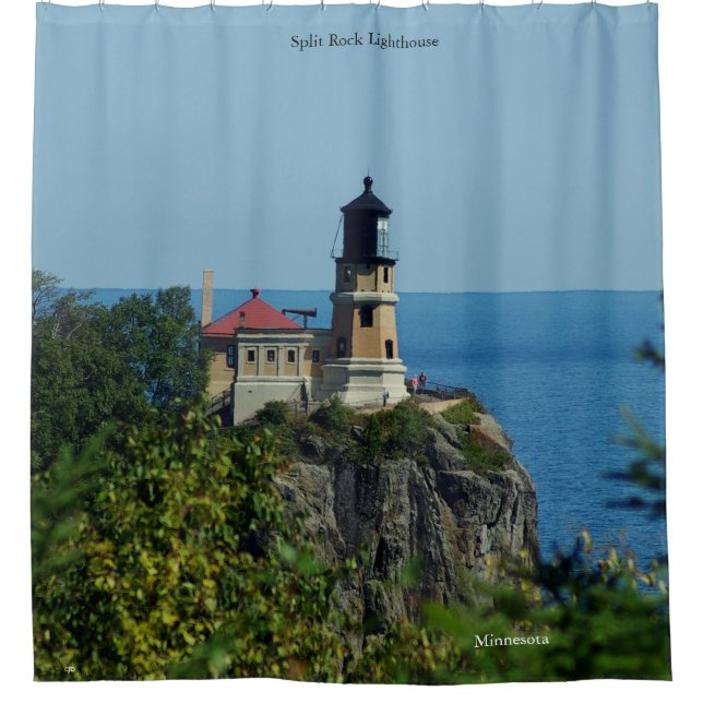 Split Rock Lighthouse shower curtain (Front)