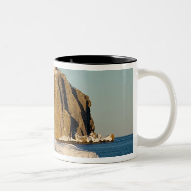 Split Rock Lighthouse State Park on Lake Two-Tone Coffee Mug (Right)