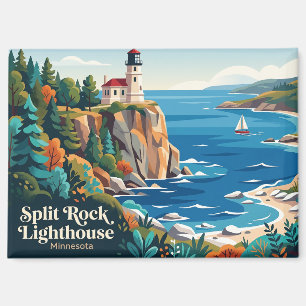 Split Rock Lighthouse State Park USA Magnet