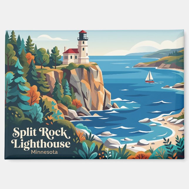 Split Rock Lighthouse State Park USA Magnet (Front)