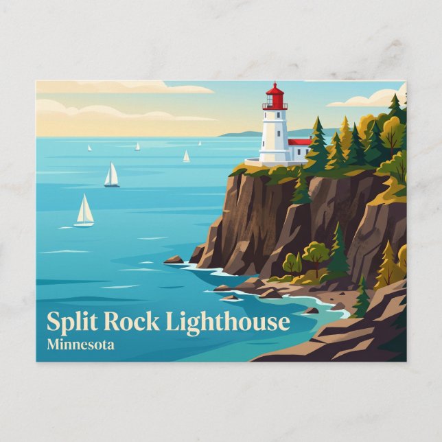 Split Rock Lighthouse State Park USA Postcard (Front)