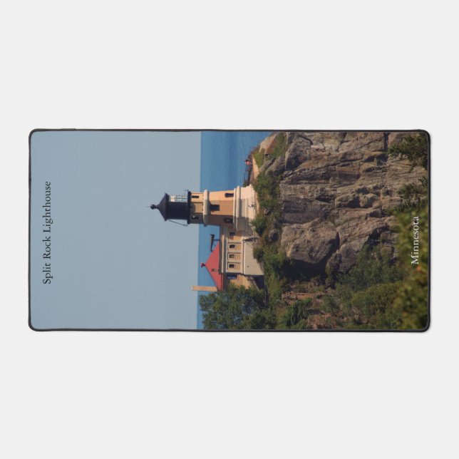 Split Rock Lighthouse tall desk mat (Front)