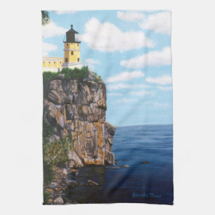 Split Rock Lighthouse Tea Towel