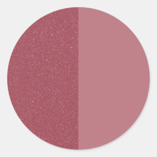 Split Rose Gold Custom Round Sticker