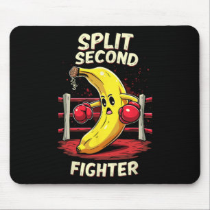 Split Second Fighter Muay Thai Mma Boxing Banana  Mouse Pad