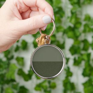 Split-Texture Moss Green Keychain – Customisable