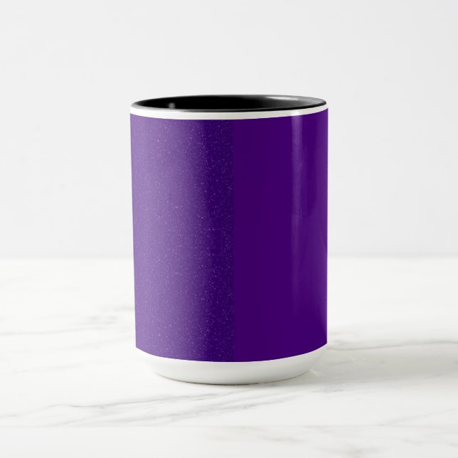Split Texture Purple Custom Coffee Mug (Center)