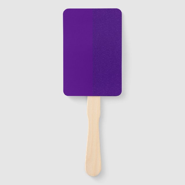 Split-Texture Purple Paddle Fan – Customisable (Front)