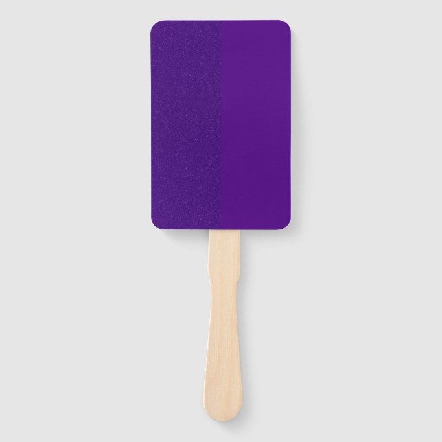 Split-Texture Purple Paddle Fan – Customisable (Front)