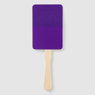 Split-Texture Purple Square Paddle Fan – Customise