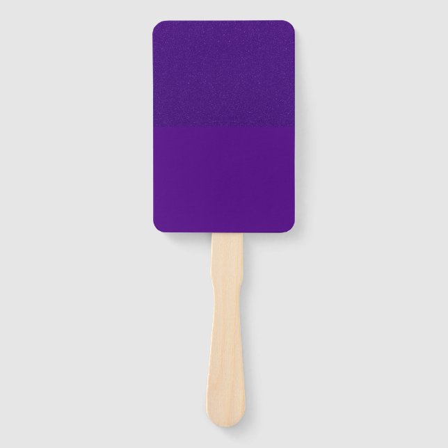 Split-Texture Purple Square Paddle Fan – Customise (Front)