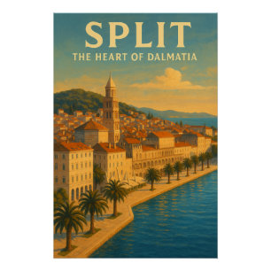 SPLIT — THE HEART OF DALMATIA POSTER