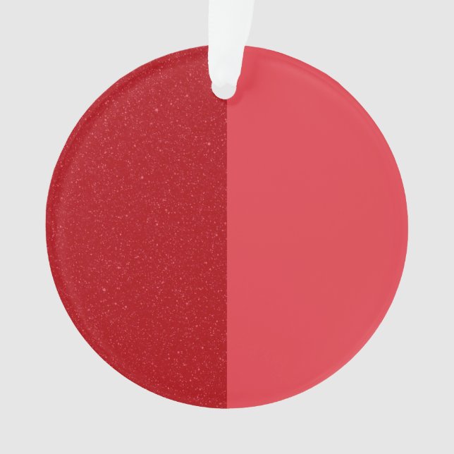 Split Tomato Red Acrylic Ornament – Customisable (Front)