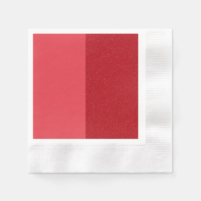 Split Tomato Red Cocktail Napkin – Customisable (Front)
