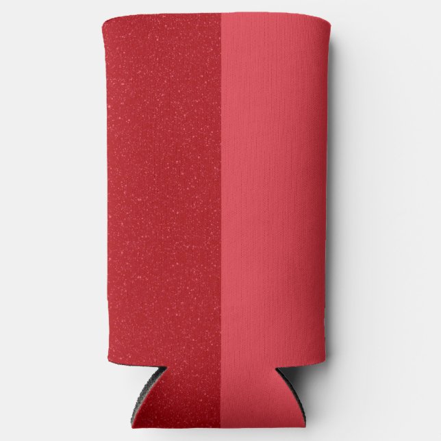 Split Tomato Red Custom Can Cooler (Front)