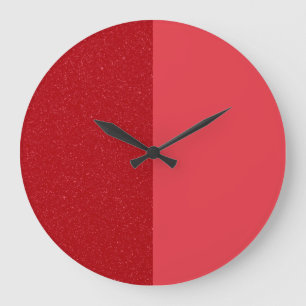 Split Tomato Red Custom Wall Clock