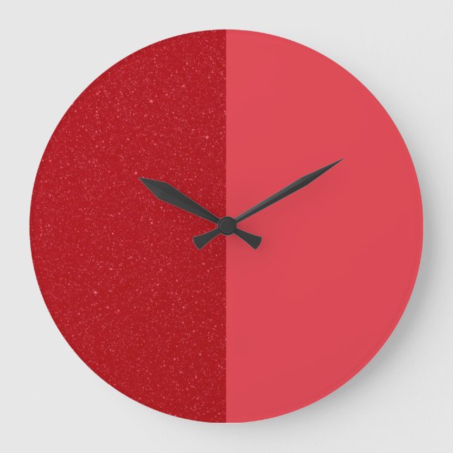 Split Tomato Red Custom Wall Clock (Front)