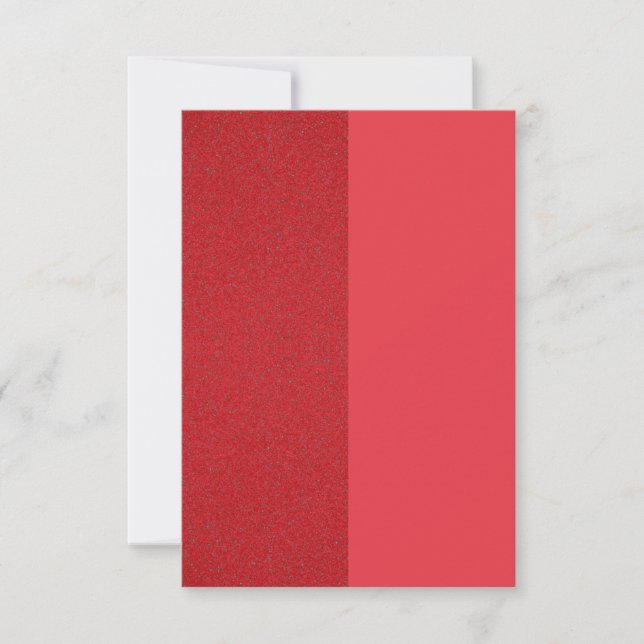 Split Tomato Red Invitation – Customisable Design (Front)