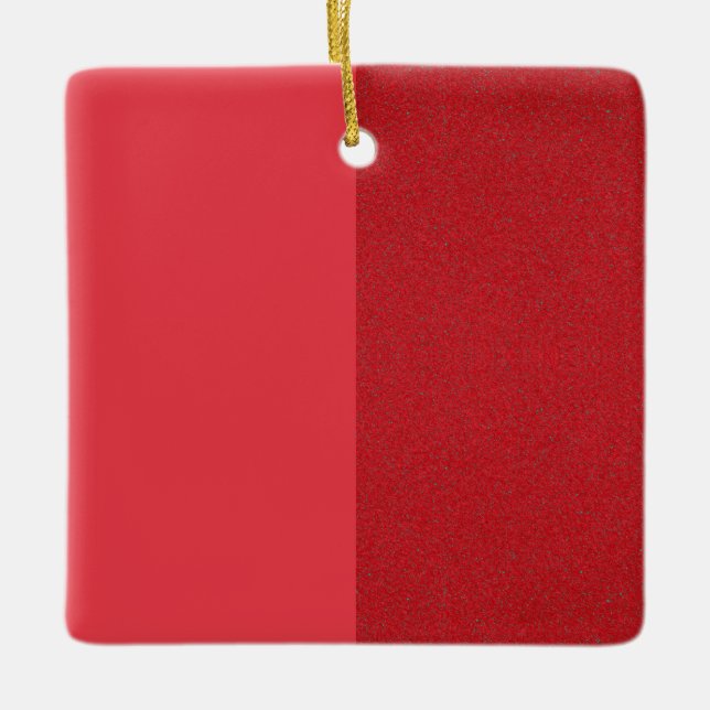 Split Tomato Red Ornament – Customisable (Front)