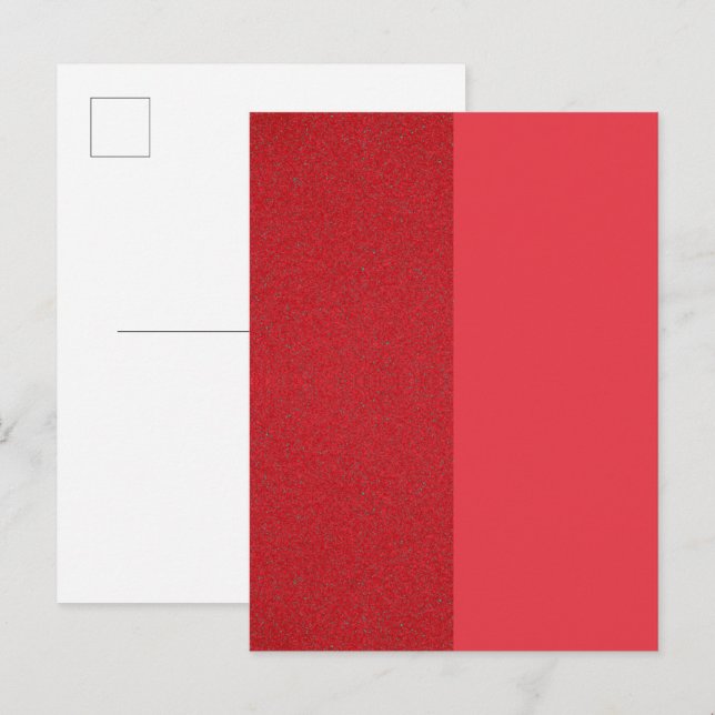 Split Tomato Red Textured Invitation Card - Custom (Front/Back)