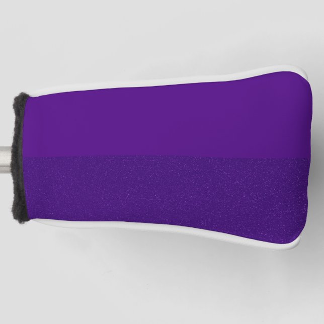 Split-Tone Purple Golf Club Head Cover – Customise (Front)