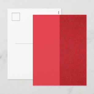 Split-Tone Tomato Red Holiday Postcard – Customise