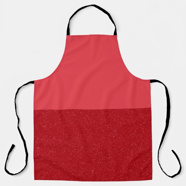 Split-Tone Tomato Red Pro Apron – Customisable (Front)