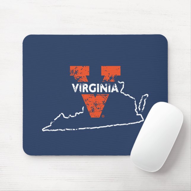 Split V Virginia State Love Mouse Pad (With Mouse)